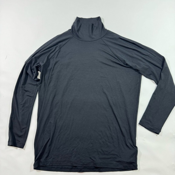 Athleta Cold Shoulder Top Long Sleeve Black Size Large - Picture 2 of 9